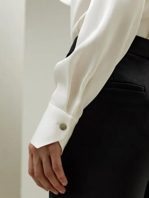 Lilysilk Silk Turtleneck Ribbon Blouse Women Blouses Shirts