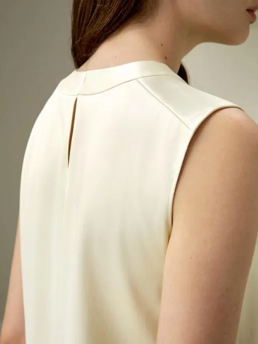 Lilysilk Sleeveless Silk Crewneck Top Women Blouses Shirts