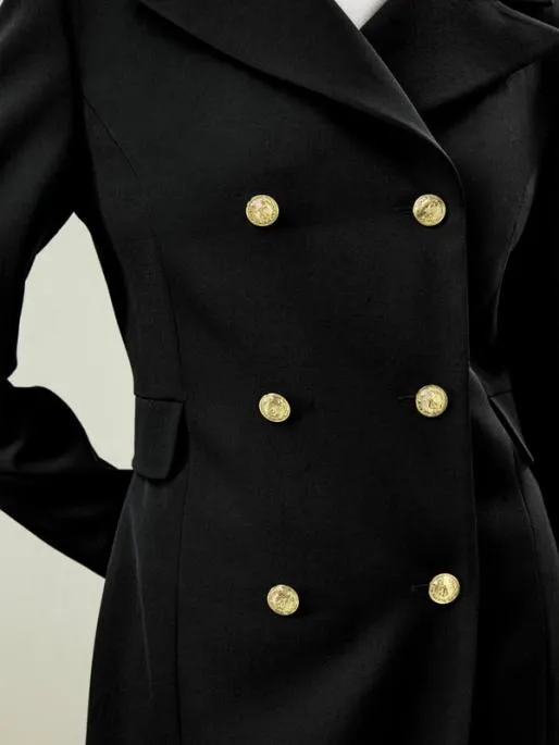 Lilysilk Tailored DoubleBreasted Dress Coat Women Jumpsuits Knitwear