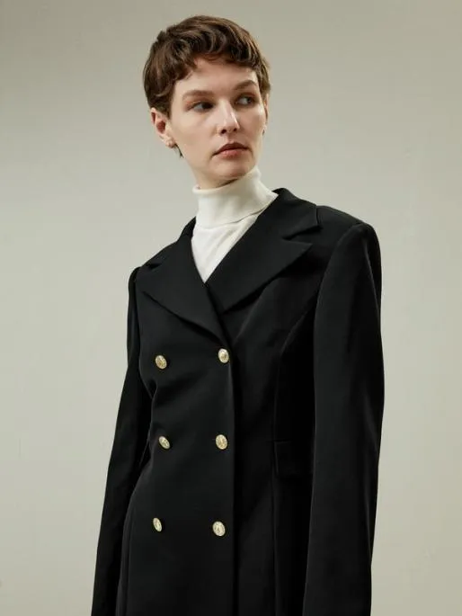 Lilysilk Tailored DoubleBreasted Dress Coat Women Jumpsuits Knitwear