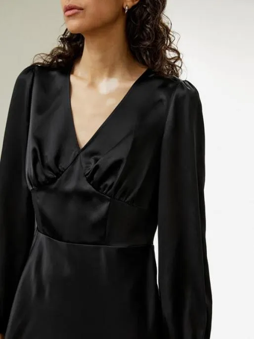 Lilysilk VNeck Silk Waisted Dress Women Jumpsuits Dresses