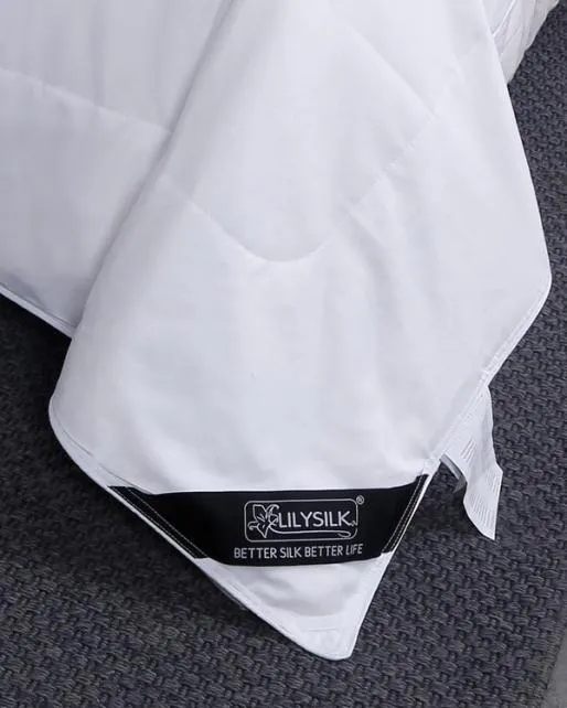 Lilysilk Washable Cotton Covered Silk Comforter Home Pillows Comforters