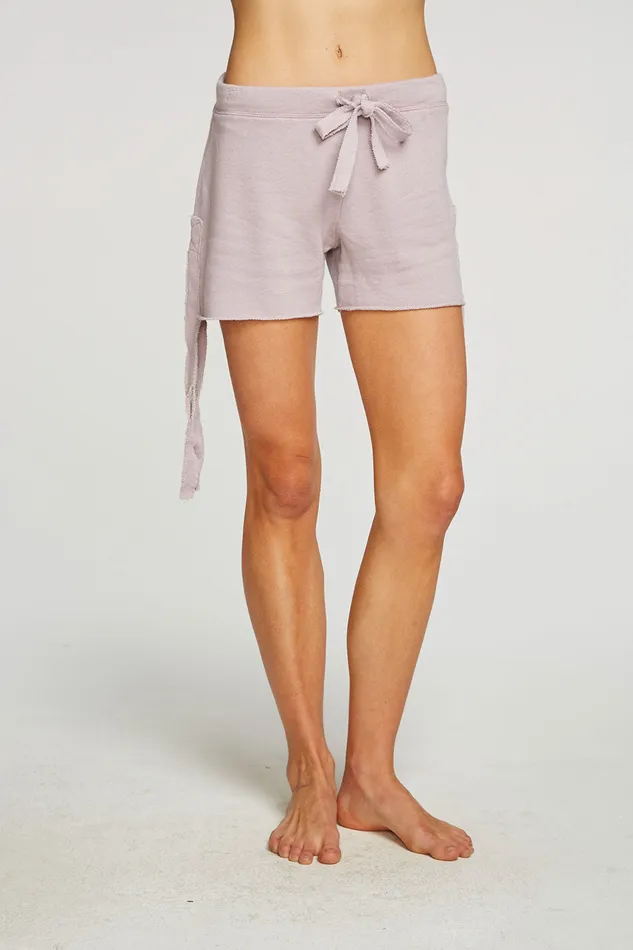 Linen French Terry Side Tie Shorts Bottoms Chaser Brand Womens