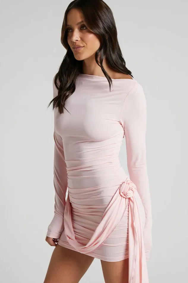 Lioness 8211 Glory Mini Dress In Blush Women Showpo Dresses