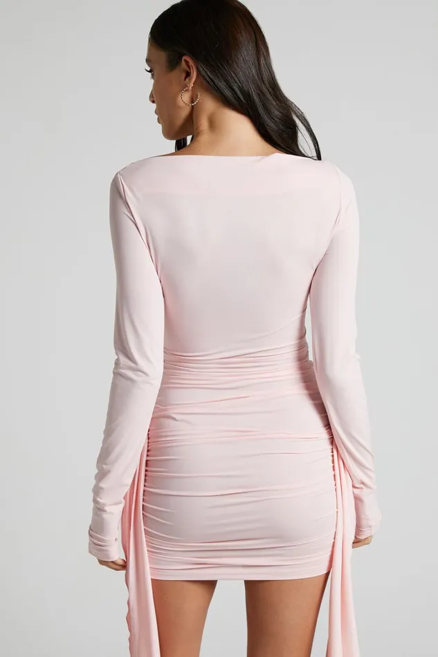 Lioness 8211 Glory Mini Dress In Blush Women Showpo Dresses