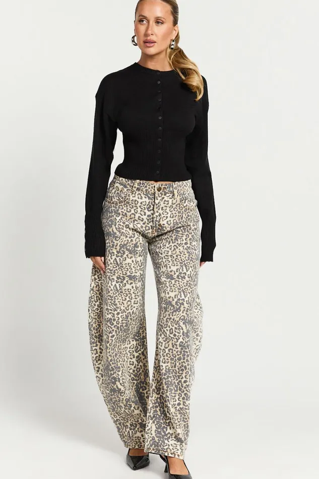 Lioness 8211 Head In The Clouds Cardigan In Onyx Women Showpo Sweaters and Cardigans