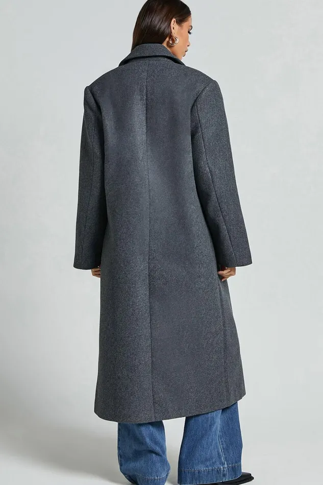 Lioness 8211 Olsen Coat In Grey Marle Women Showpo Jackets and Coats
