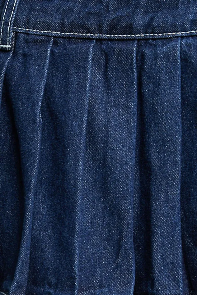 Lioness 8211 Rider Mini Skort In Blue Denim Women Showpo Denim