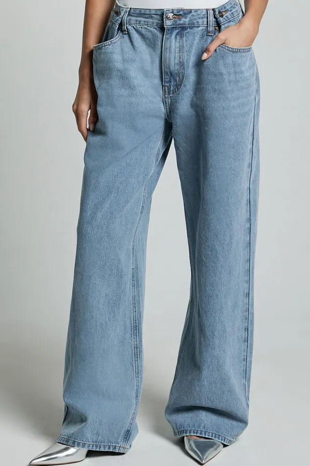 Lioness 8211 Shes All That Jeans In Washed Blue Women Showpo Jeans