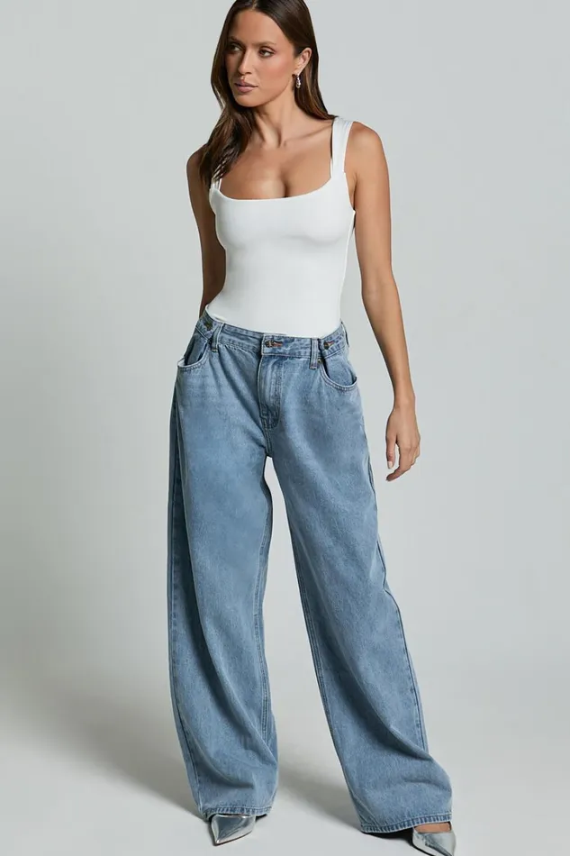 Lioness 8211 Shes All That Jeans In Washed Blue Women Showpo Jeans