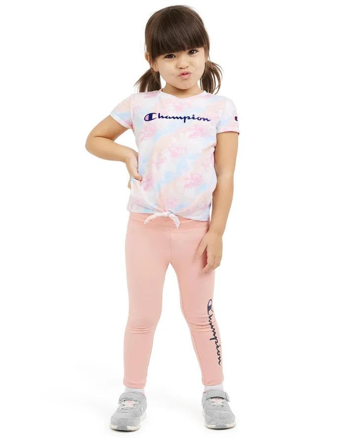 Little Girls039 Tie Front TShirt and Leggings Set 13034 Papaya Kids Champion Pants and Leggings Little Girls039 Tie Front TShirt and Leggings Set 13034 Papaya Kids Champion Pants and Leggings