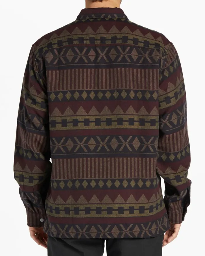 Lodge Flannel Long Sleeve Shirt Dark Navy Men Billabong Shirts