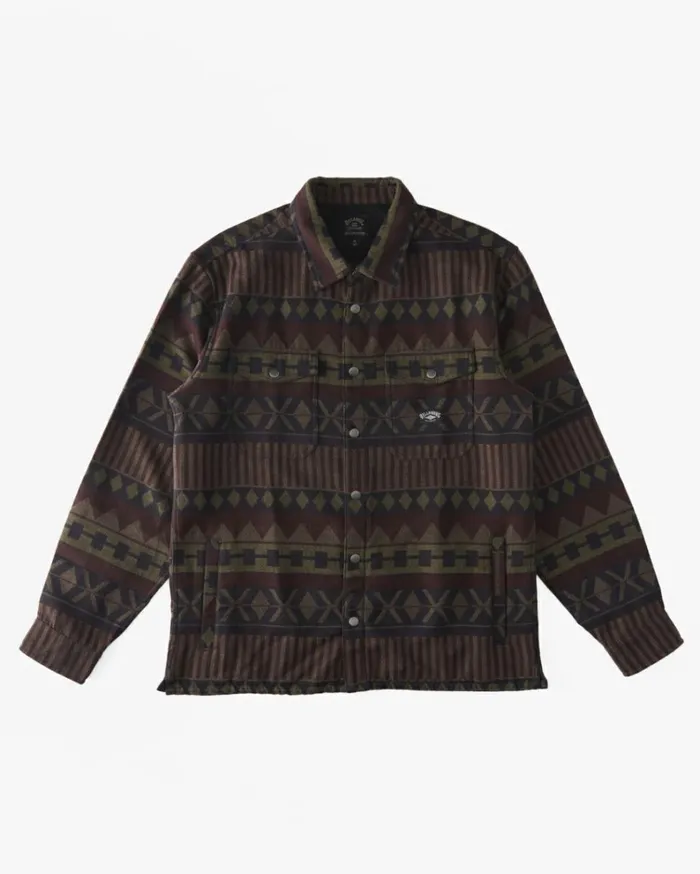 Lodge Flannel Long Sleeve Shirt Dark Navy Men Billabong Shirts