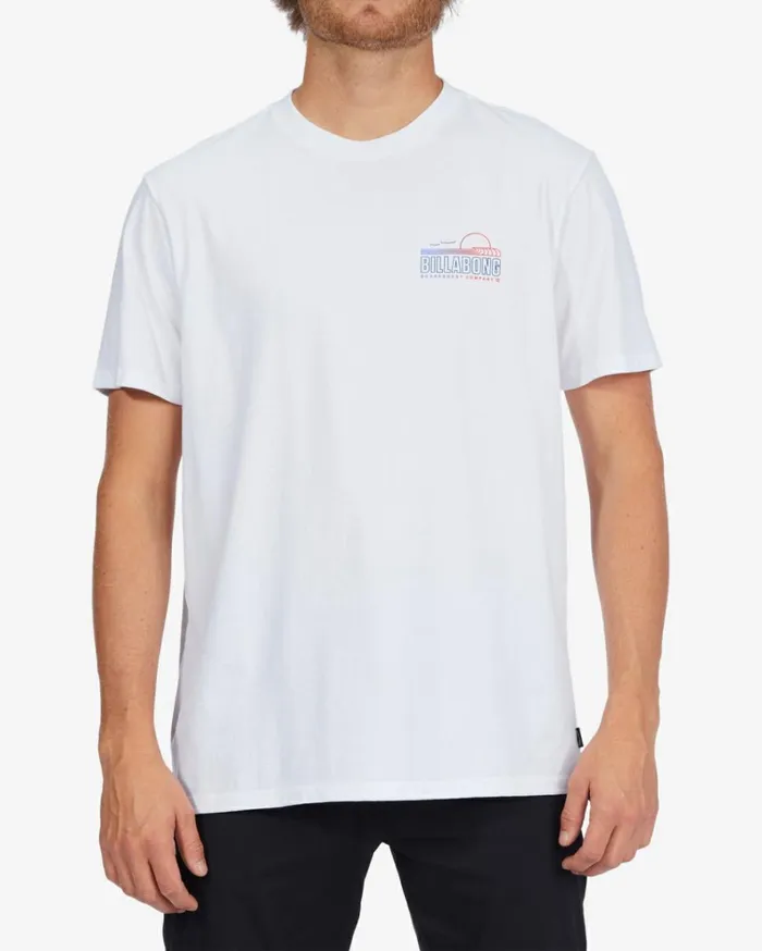 Lounge Short Sleeve TShirt White Men Billabong TShirts