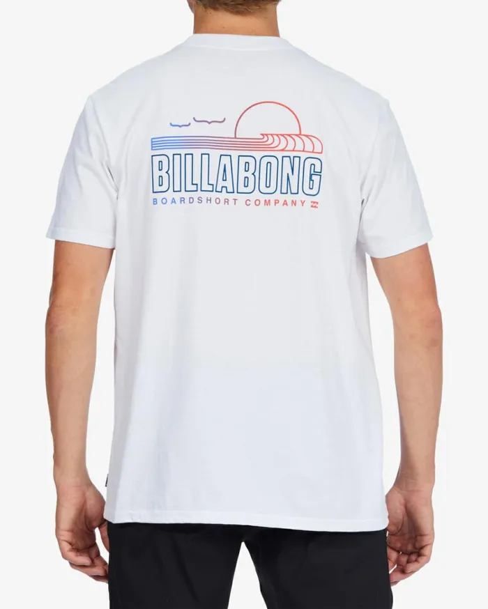 Lounge Short Sleeve TShirt White Men Billabong TShirts