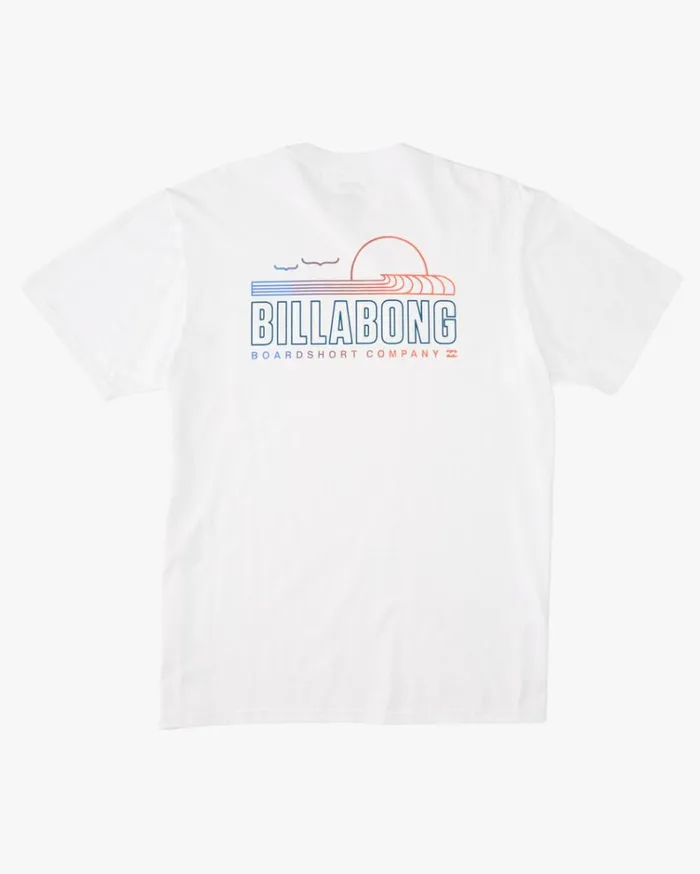 Lounge Short Sleeve TShirt White Men Billabong TShirts