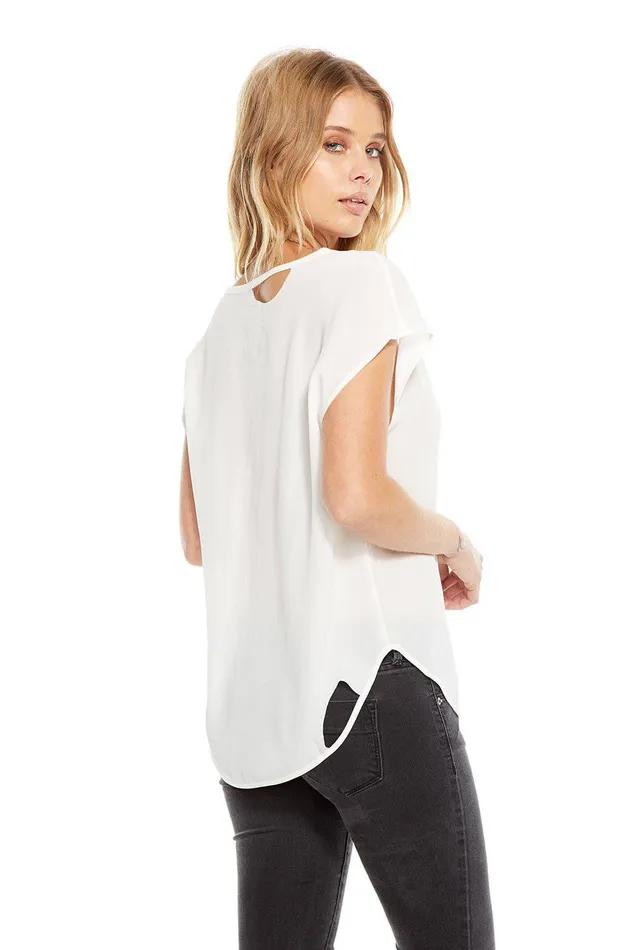 Loungewear SILK BASICS DECONSTRUCTED SHIRTTAIL TEE 8211 Chaser Brand Womens