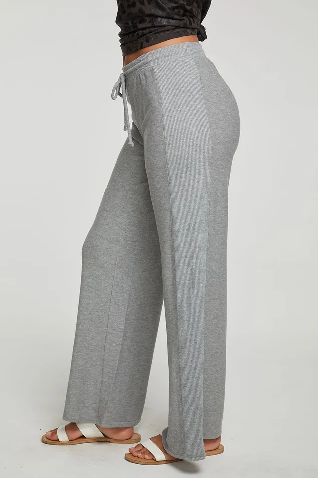 Loungewear Womens Chaser Brand Rpet Cozy Knit Wide Leg Rib Panel Lounge Pant