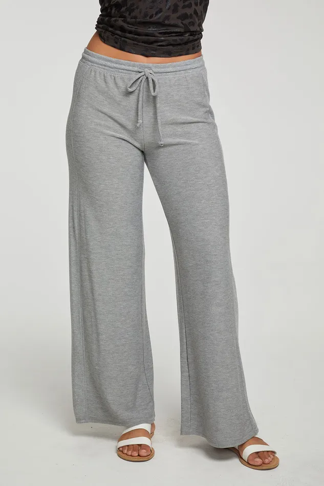Loungewear Womens Chaser Brand Rpet Cozy Knit Wide Leg Rib Panel Lounge Pant
