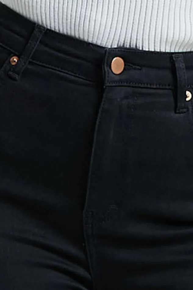 Lucilla Jeans 8211 High Waisted Contour Fitted Denim Jeans In Black Wash Women Showpo Jeans
