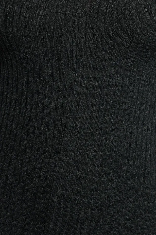 Lydia Midi Dress 8211 V Neck Long Sleeve Knitted Dress In Black Women Showpo Dresses