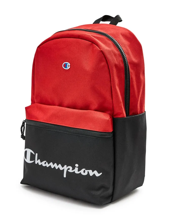 Manuscript Backpack Bright Red MenKidsWomen Champion Bags and Backpacks