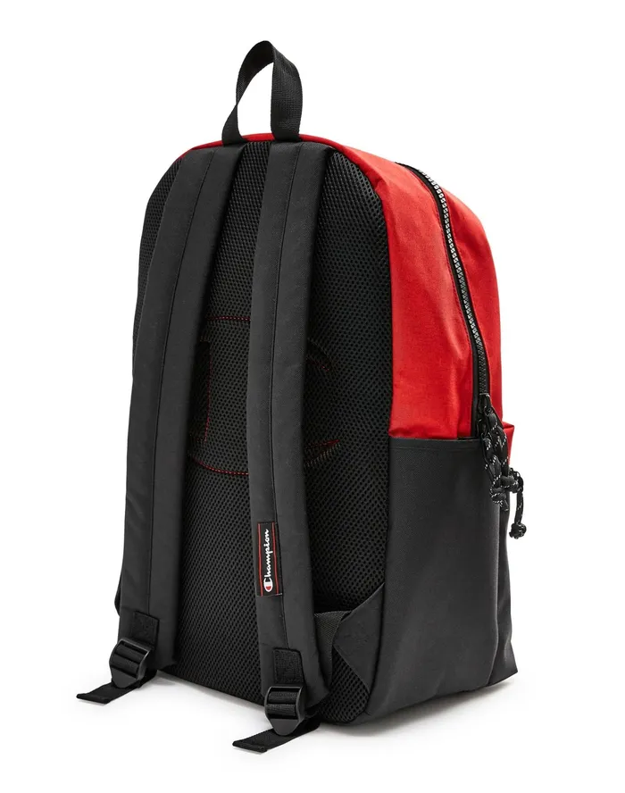 Manuscript Backpack Bright Red MenKidsWomen Champion Bags and Backpacks
