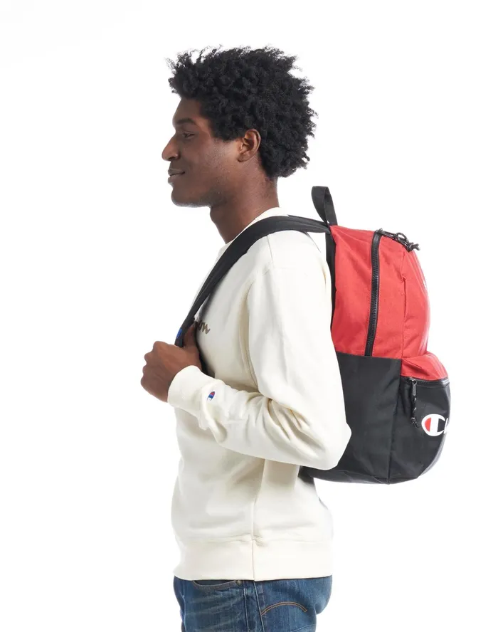 Manuscript Backpack Bright Red MenKidsWomen Champion Bags and Backpacks
