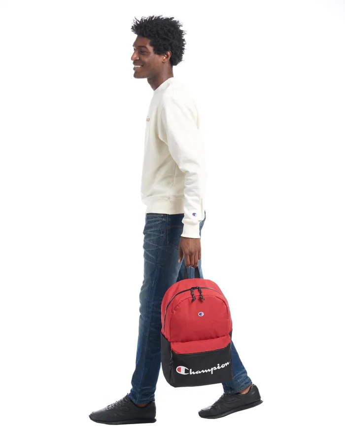 Manuscript Backpack Bright Red MenKidsWomen Champion Bags and Backpacks