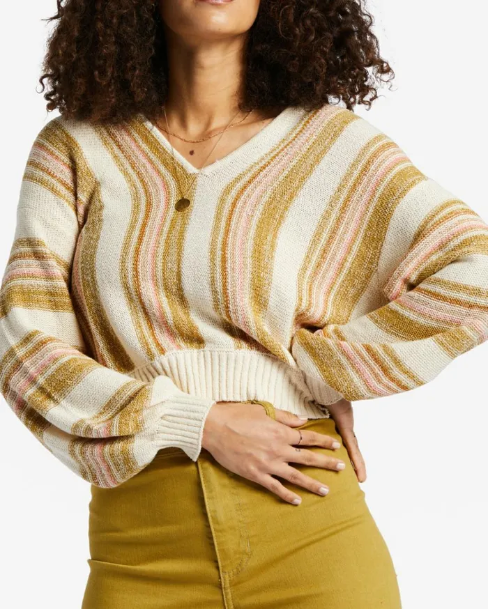 Mas Amor 2 VNeck Sweater Kiwi Women Billabong Sweaters
