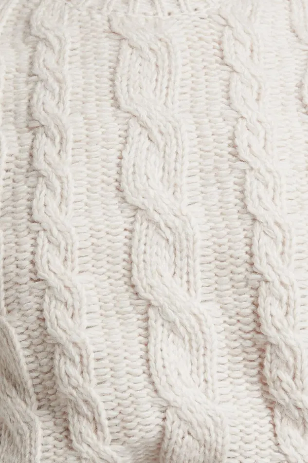 Melalyn Jumper 8211 Drop Shoulder Cable Knit Jumper In Stone Women Showpo Sweaters and Cardigans