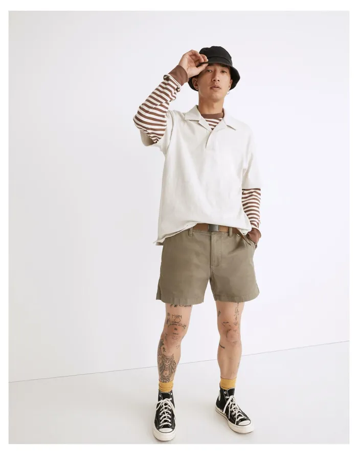 Men 5034 Chino Shorts Pressed Sage Madewell Shorts