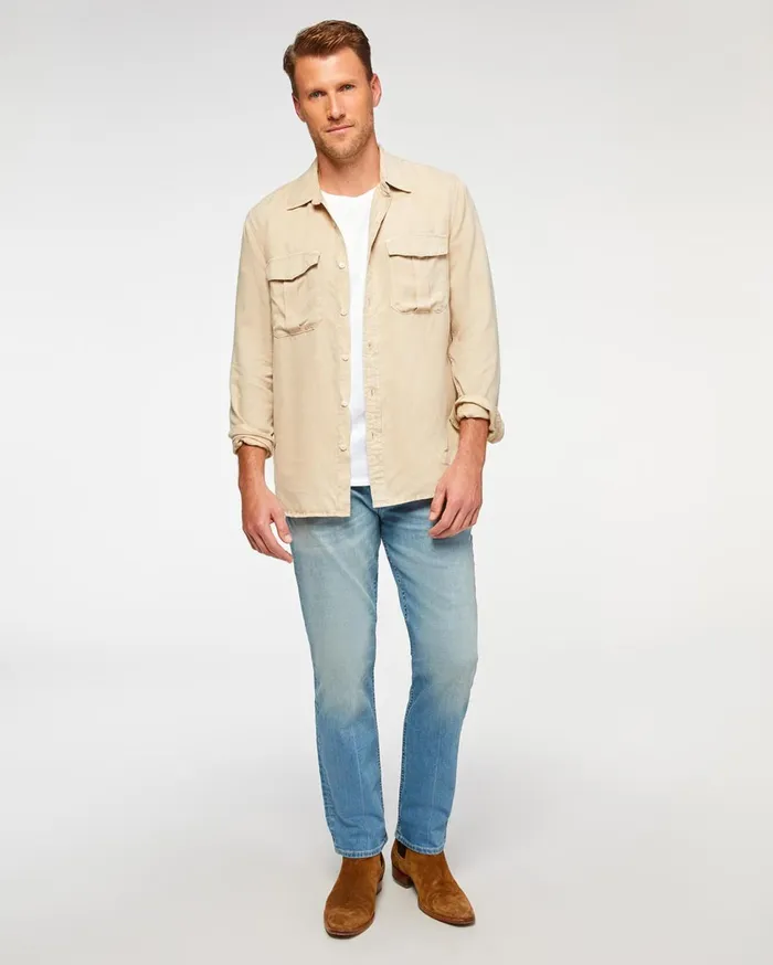 Men 7 For All Mankind Denim The Straight With Clean Pocket In Apollo