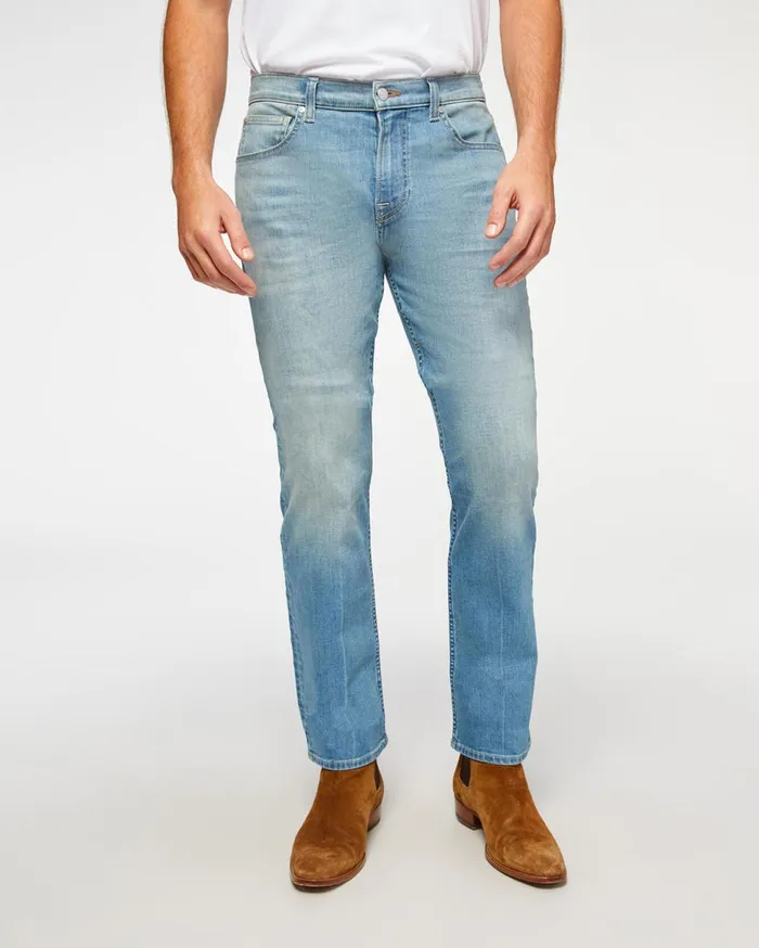 Men 7 For All Mankind Denim The Straight With Clean Pocket In Apollo
