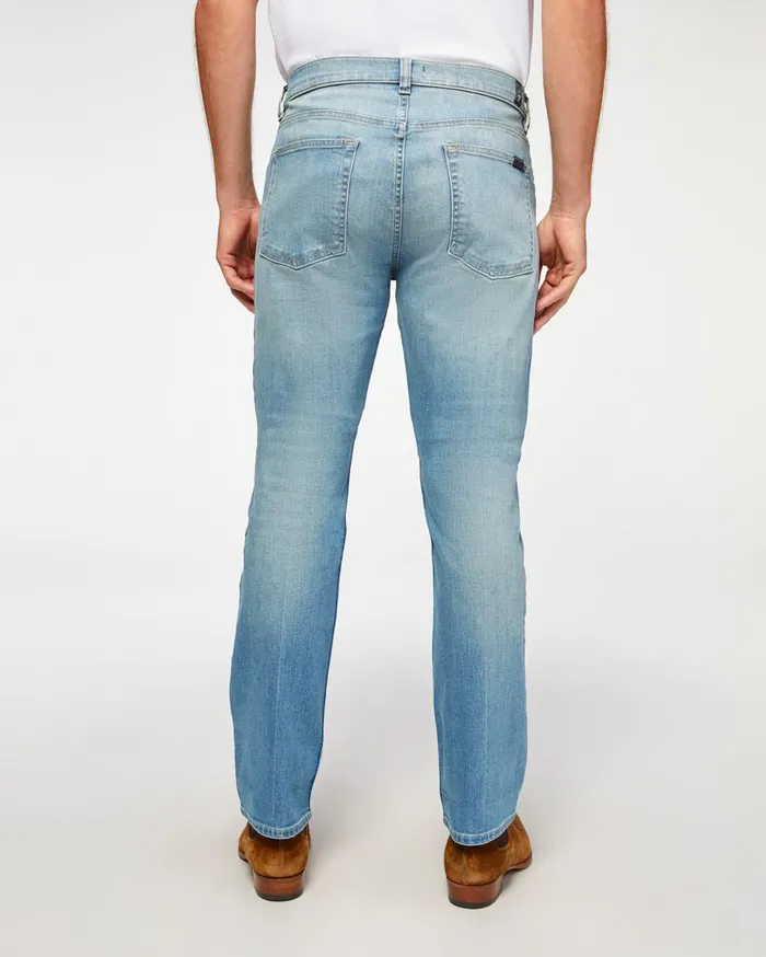Men 7 For All Mankind Denim The Straight With Clean Pocket In Apollo
