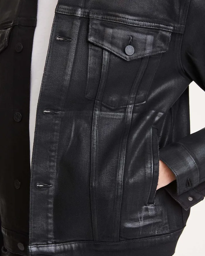 Men 7 For All Mankind Jackets 038 Coats Trucker Jacket In Dustin Coated