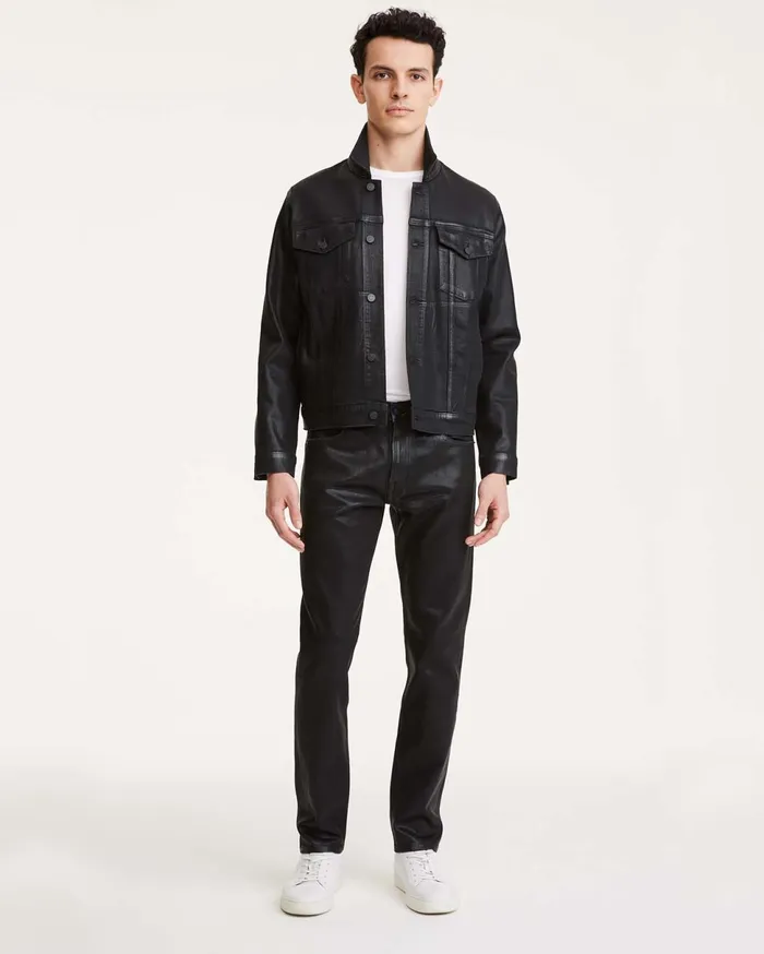 Men 7 For All Mankind Jackets 038 Coats Trucker Jacket In Dustin Coated