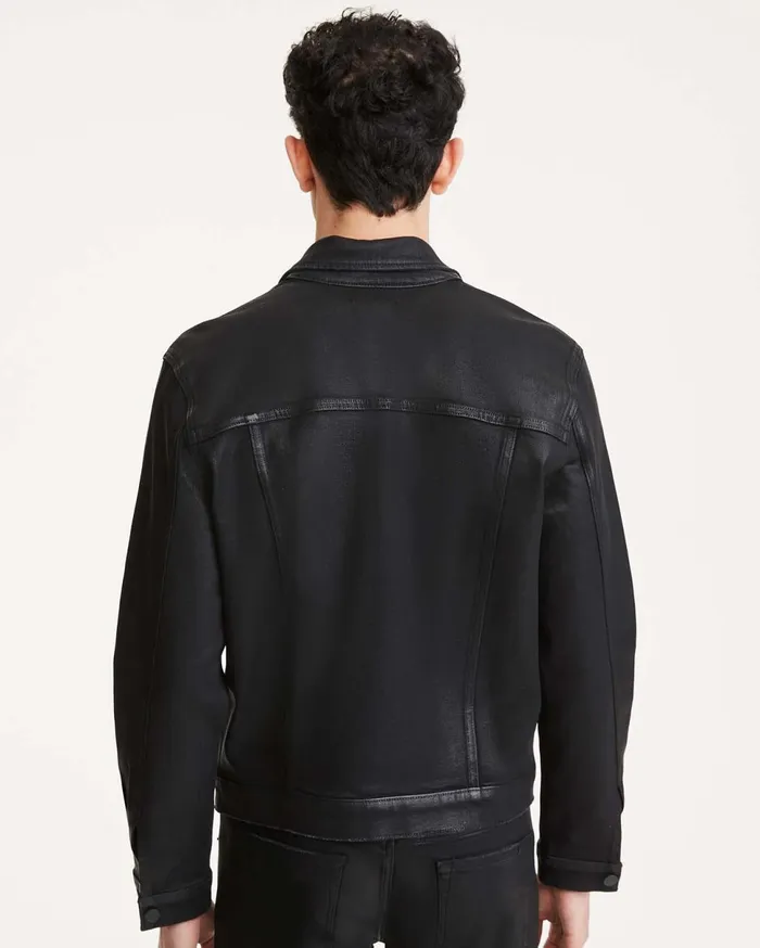Men 7 For All Mankind Jackets 038 Coats Trucker Jacket In Dustin Coated