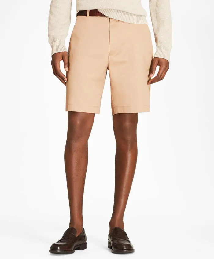 Men Advantage Chino Shorts British Khaki Brooks Brothers Shorts and Swimwear