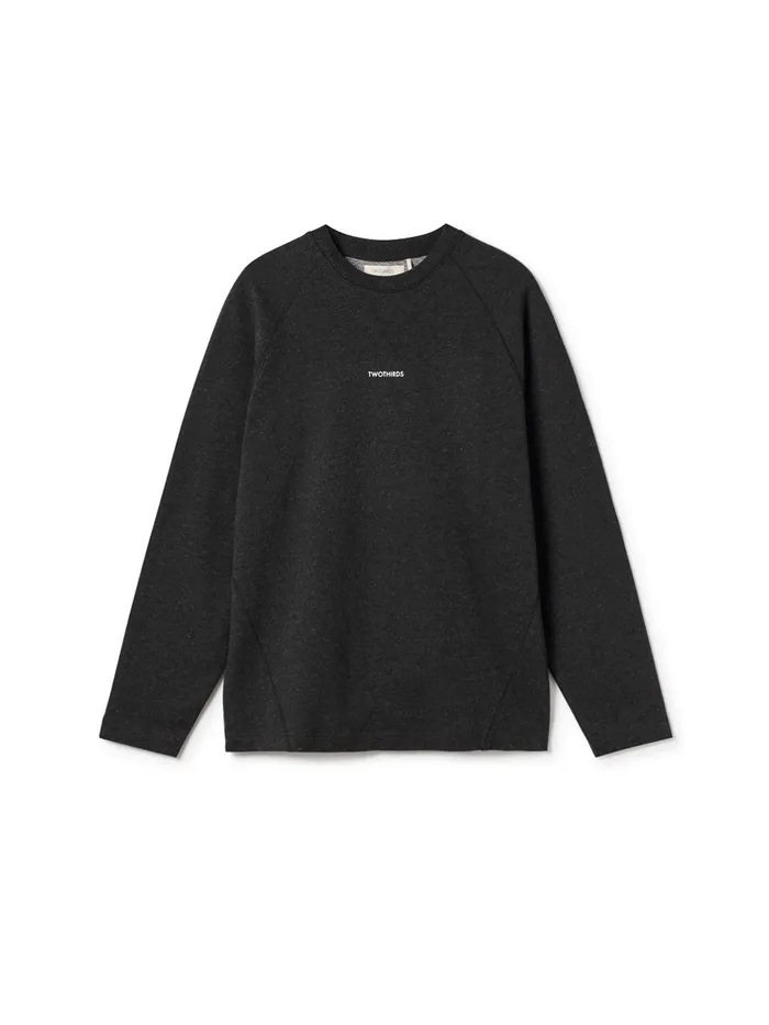 Men Agattu 8211 Black Multicolour Neps TWOTHIRDS Sweatshirts