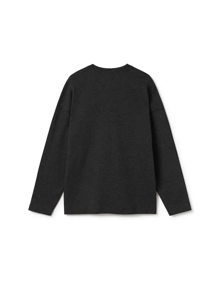 Men Agattu 8211 Black Multicolour Neps TWOTHIRDS Sweatshirts