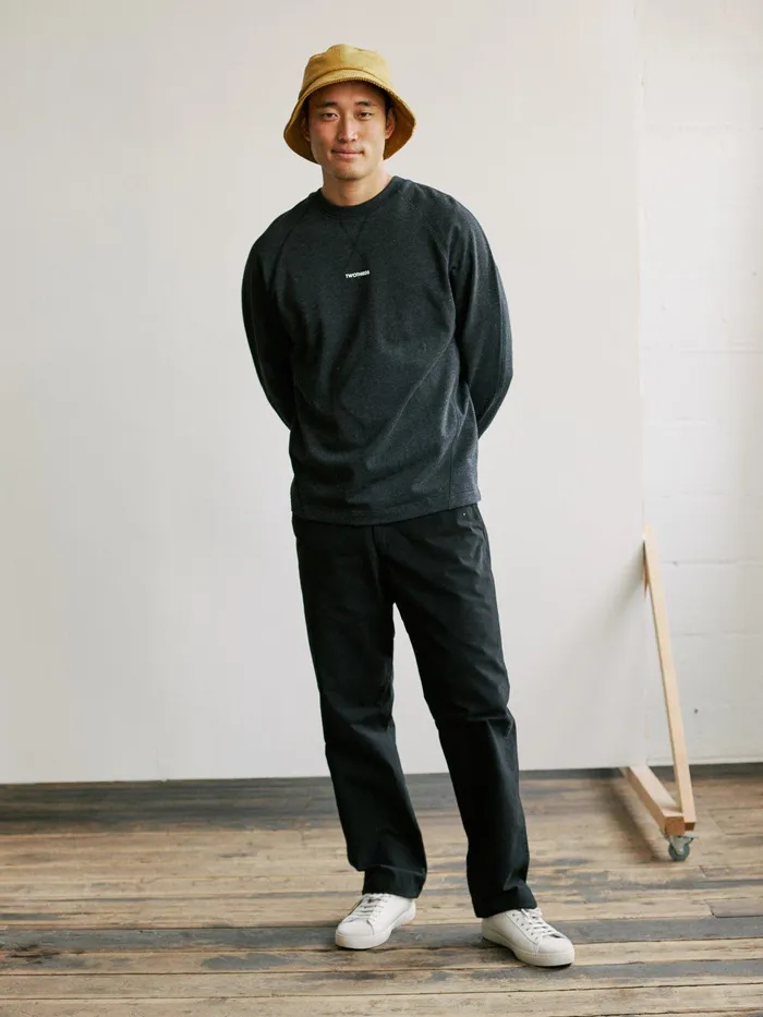 Men Agattu 8211 Black Multicolour Neps TWOTHIRDS Sweatshirts