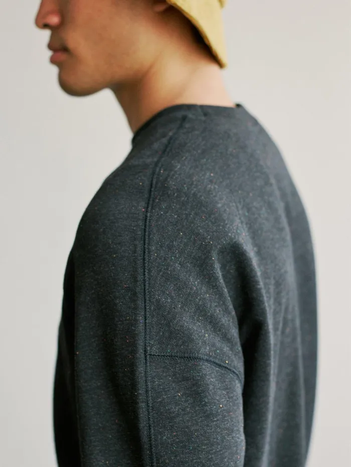 Men Agattu 8211 Black Multicolour Neps TWOTHIRDS Sweatshirts