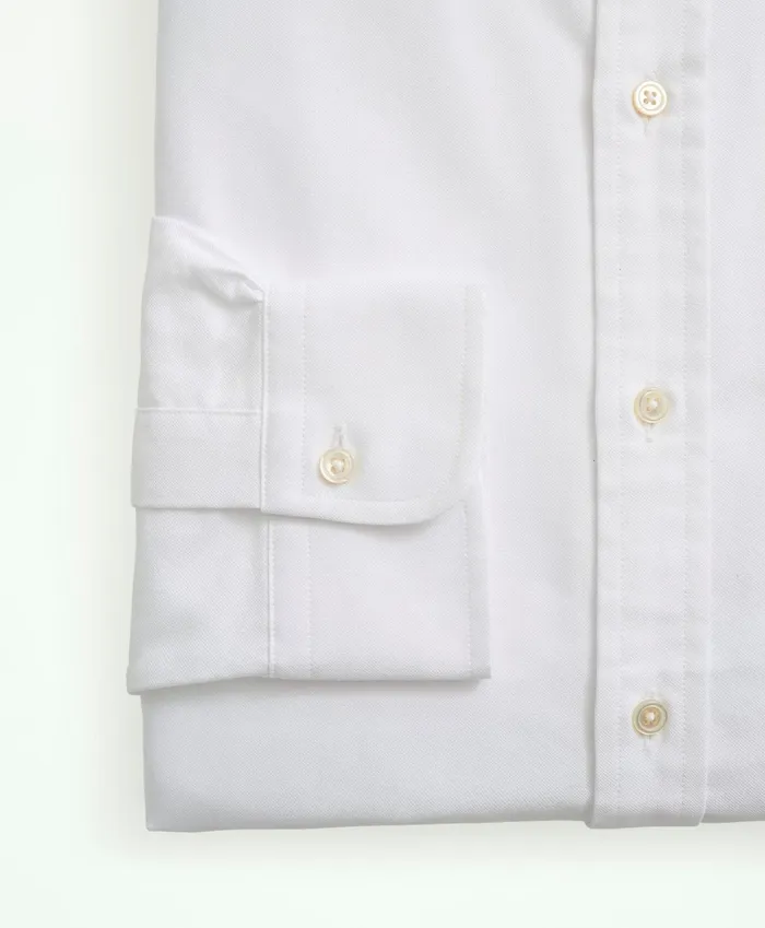 Men AmericanMade Oxford Cloth ButtonDown Dress Shirt White Brooks Brothers Dress Shirts