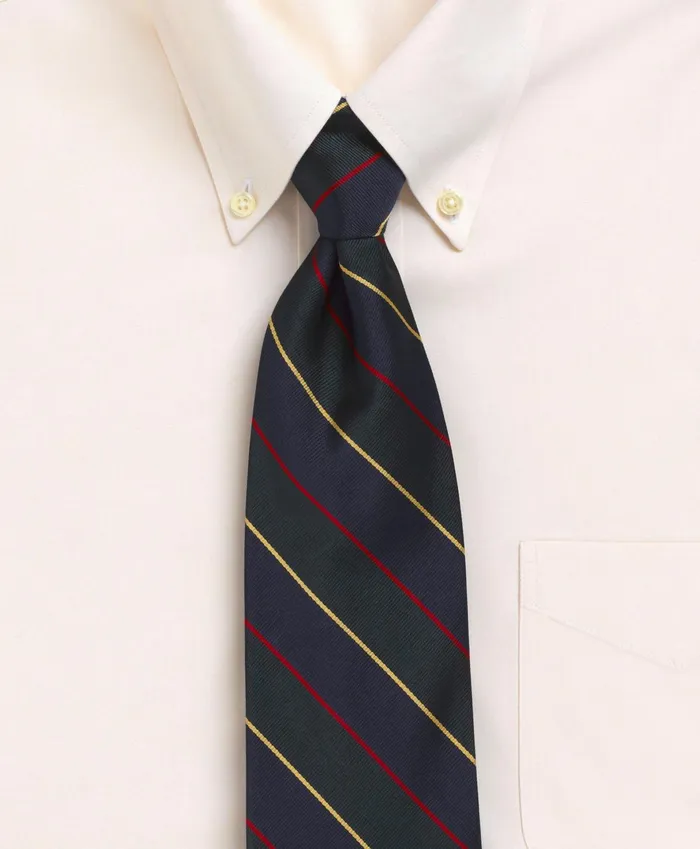 Men Argyll and Sutherland Rep Tie Navygreen Brooks Brothers Ties and Pocket Squares