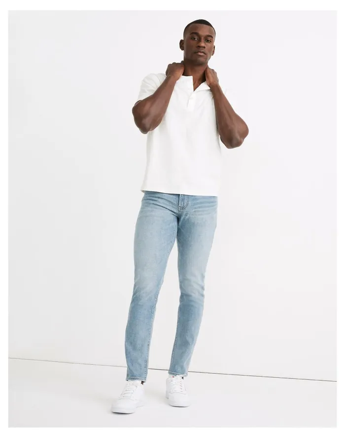 Men Athletic Slim Authentic Flex Jeans In Keasler Wash Keasler Wash Madewell Jeans
