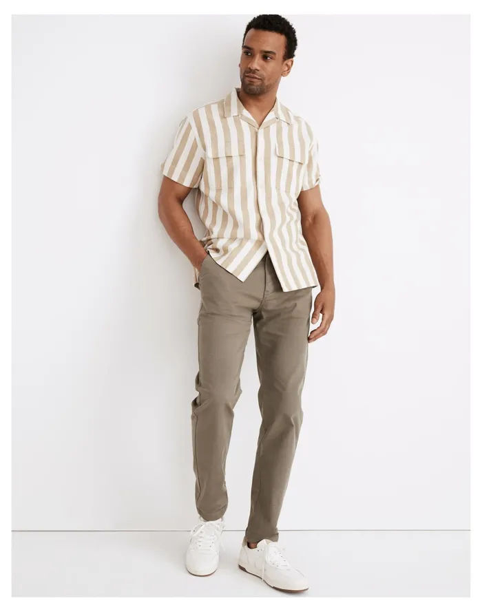 Men Athletic Slim Chino Pants Pressed Sage Madewell Pants