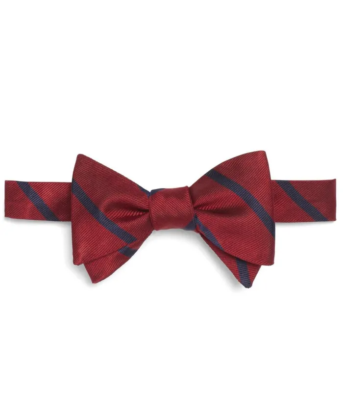 Men Bb3 Rep Bow Tie Rednavy Brooks Brothers Ties and Pocket Squares