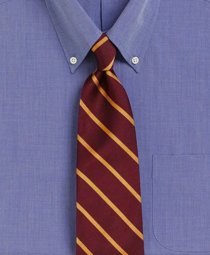 Men Bb3 Rep Tie Burgundygold Brooks Brothers Ties and Pocket Squares