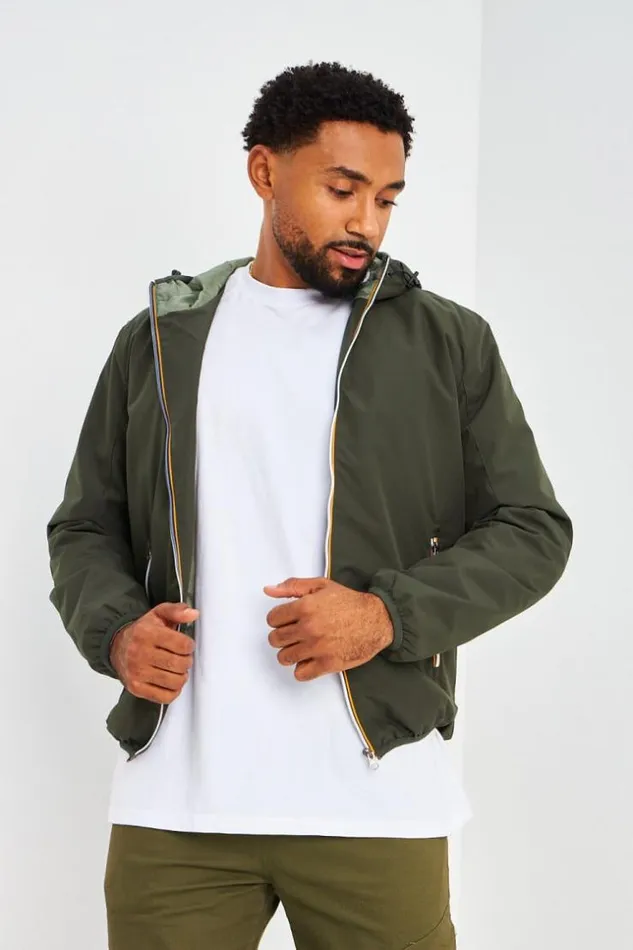 Men Blouson Capuche Kaki Khaki Brentiny Paris Jackets